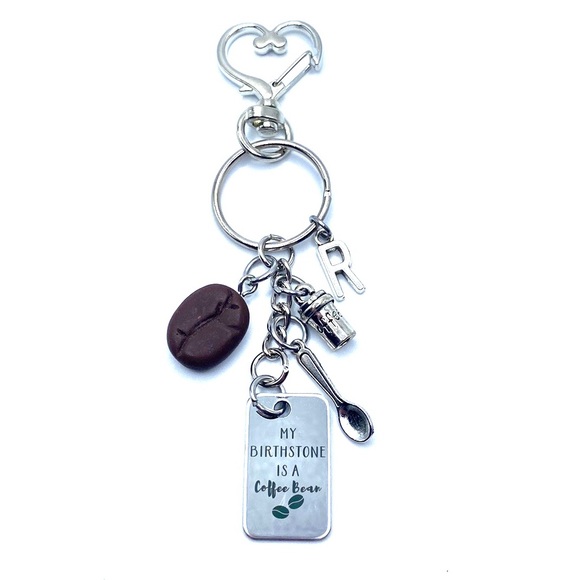 My Birthstone Is Coffee Bean Keychain Bag Charm - Picture 5 of 8